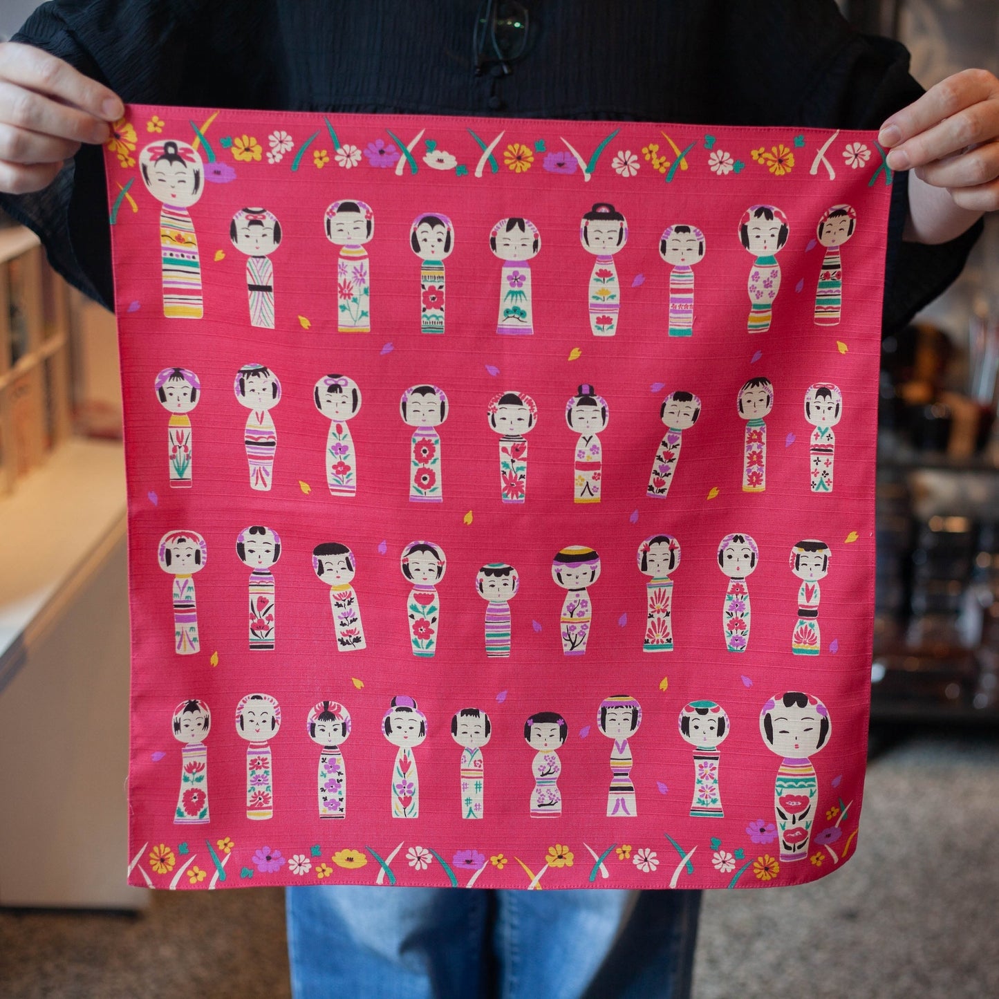 50cm Furoshiki | Kokeshi