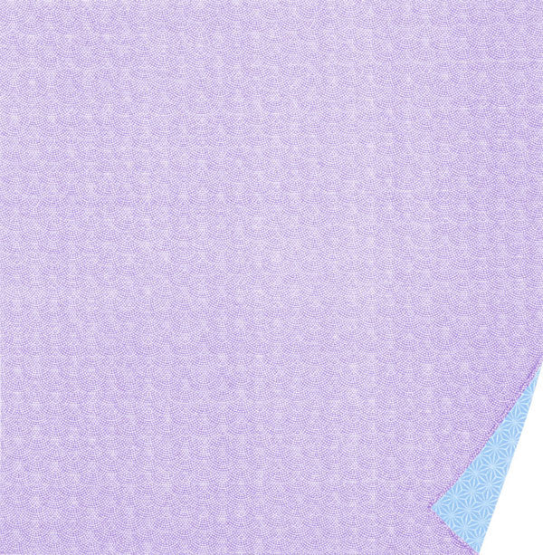 50cm Double-Sided Furoshiki | Same Komon / Asagata (purple/blue)