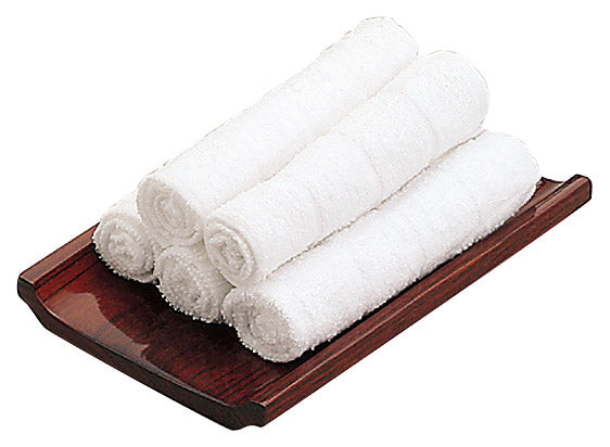 Wide Oshibori Towel Dish