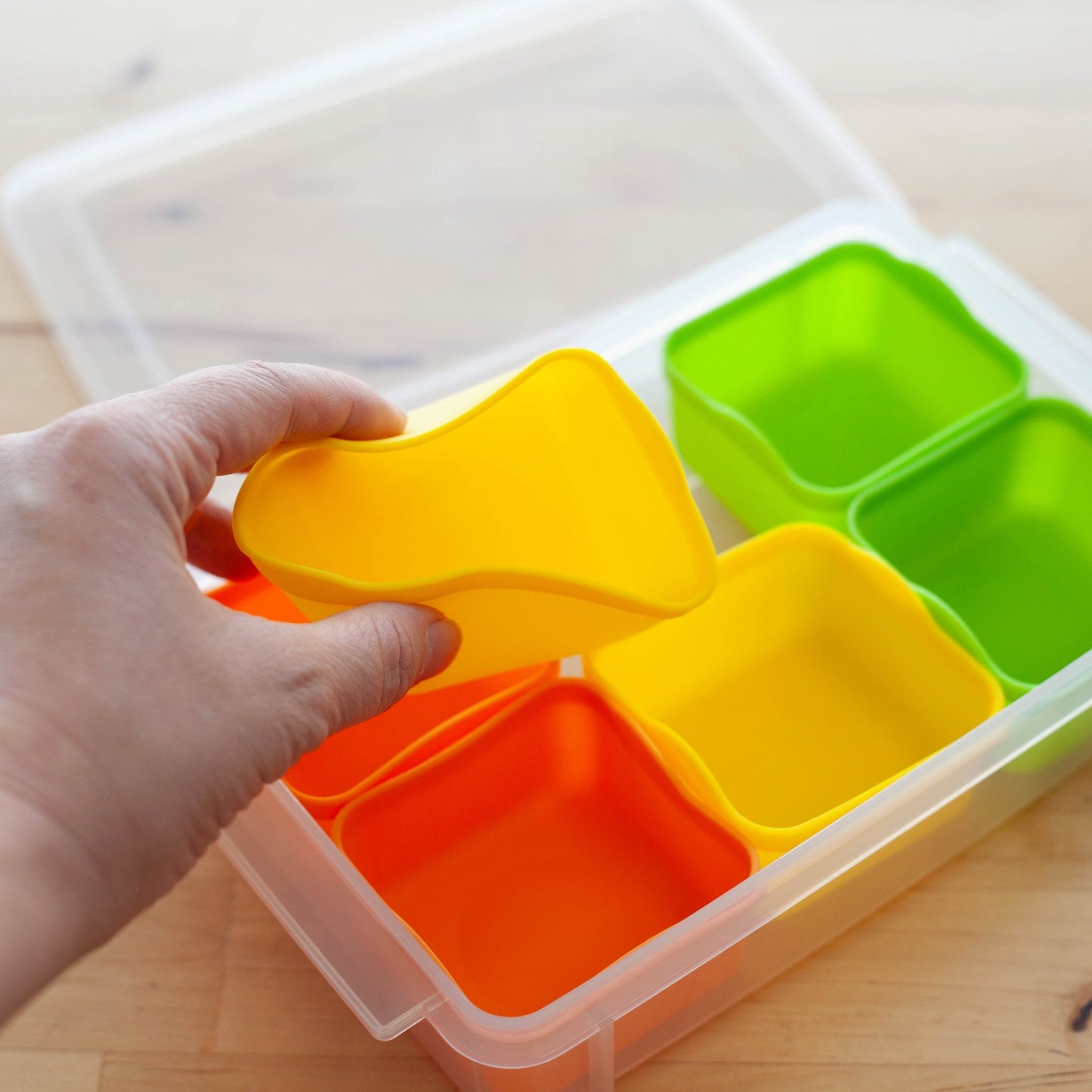 Silicone Divider Cup Set | Square (6 pieces)