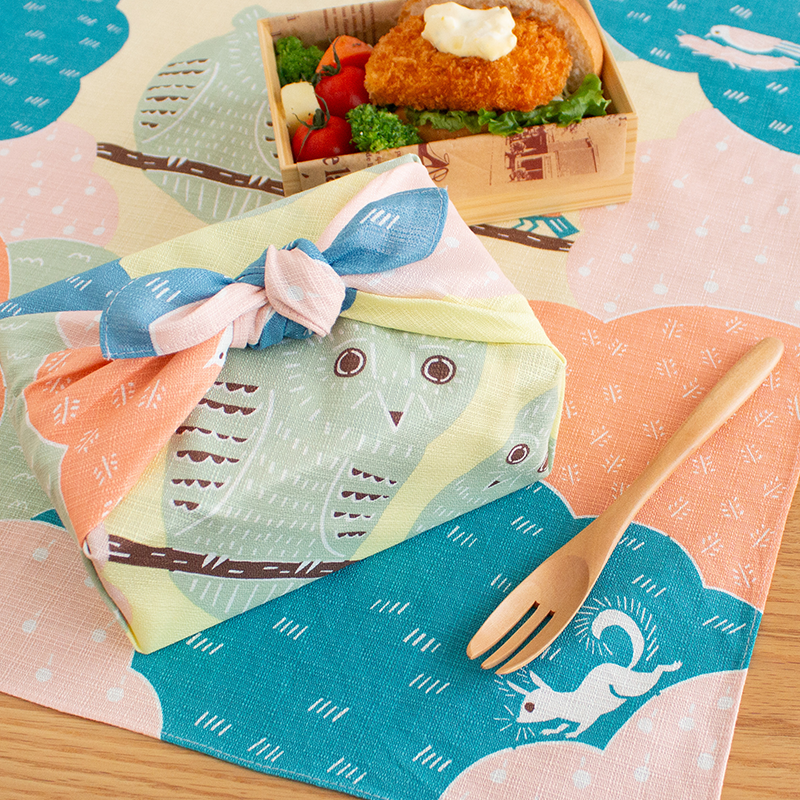 50cm Kata Kata Musubi Furoshiki | Fukuro (light green)