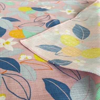 Hime Musubi Furoshiki 70cm | Citrus (Pink)