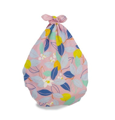Hime Musubi Furoshiki 70cm | Citrus (Pink)