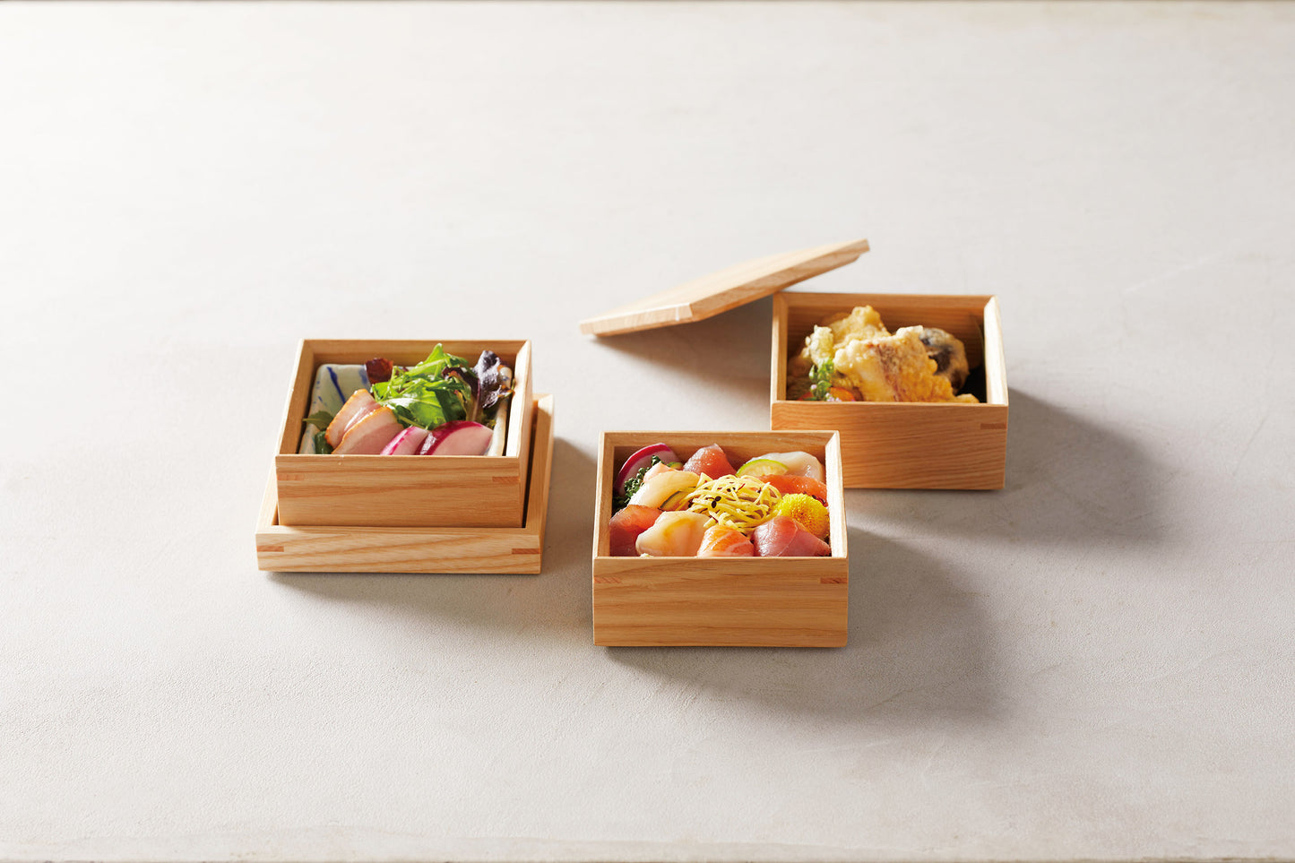 3-tier Wooden Picnic Bento