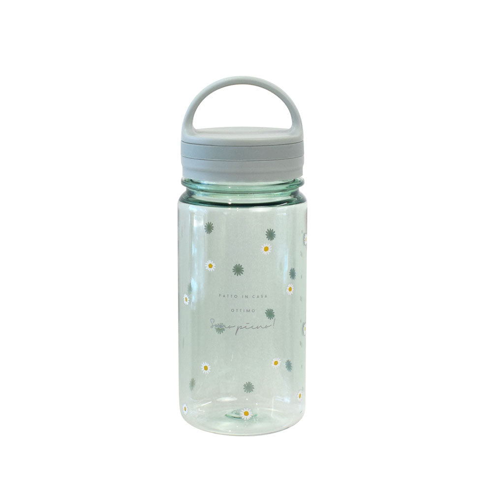 Clear Water Bottle | Pianta (With Handle, 520 ml)