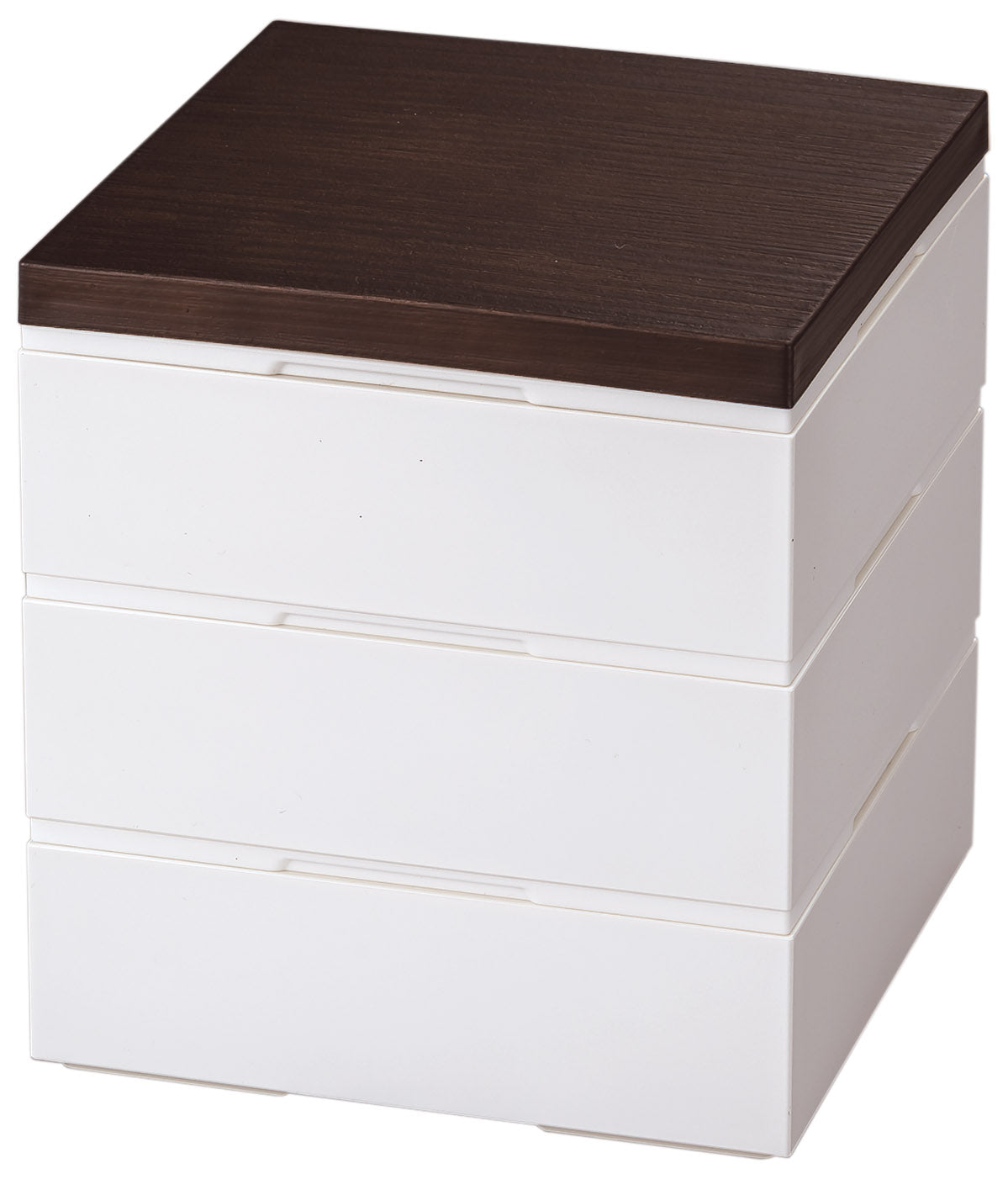 3-tier Picnic Bento | NH Home Mokume, white (15 cm)