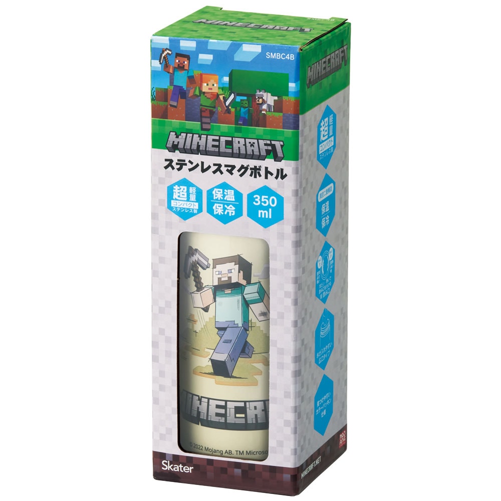 Minecraft Stainless Steel Bottle | Experience, 350ml