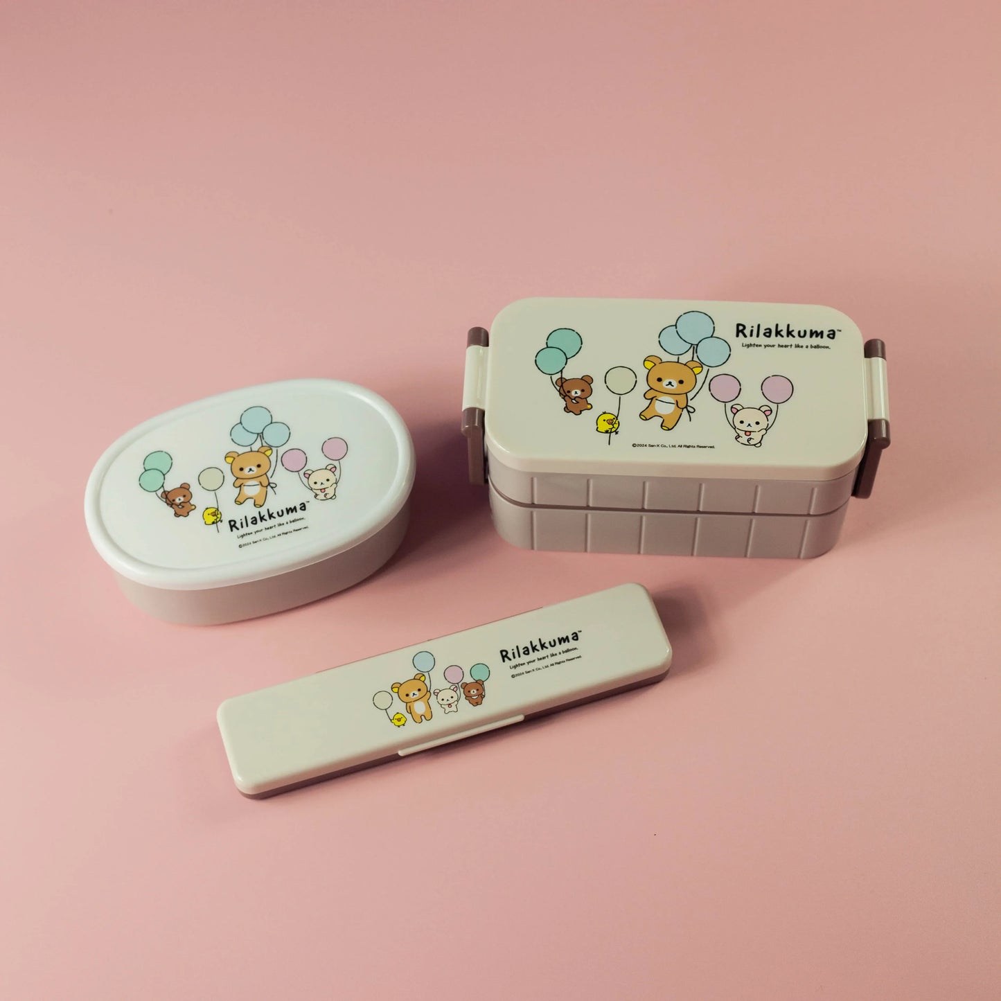 Rilakkuma Bento | Balloons, Three-piece Set