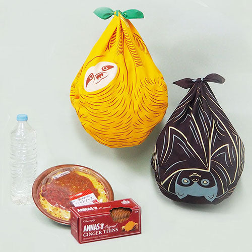 70cm Aquadrop Furoshiki | Cochae Musubi - Komori (dark brown)