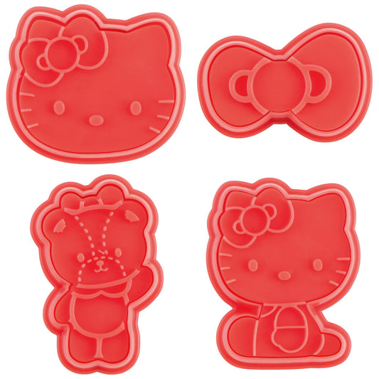 Cookie Cutter & Stamp | 4-piece set, Hello Kitty