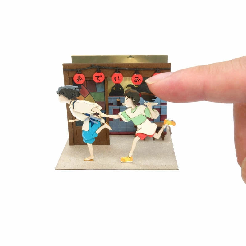 Ghibli Miniatuart Mini | Spirited Away - Haku & Chihiro Running