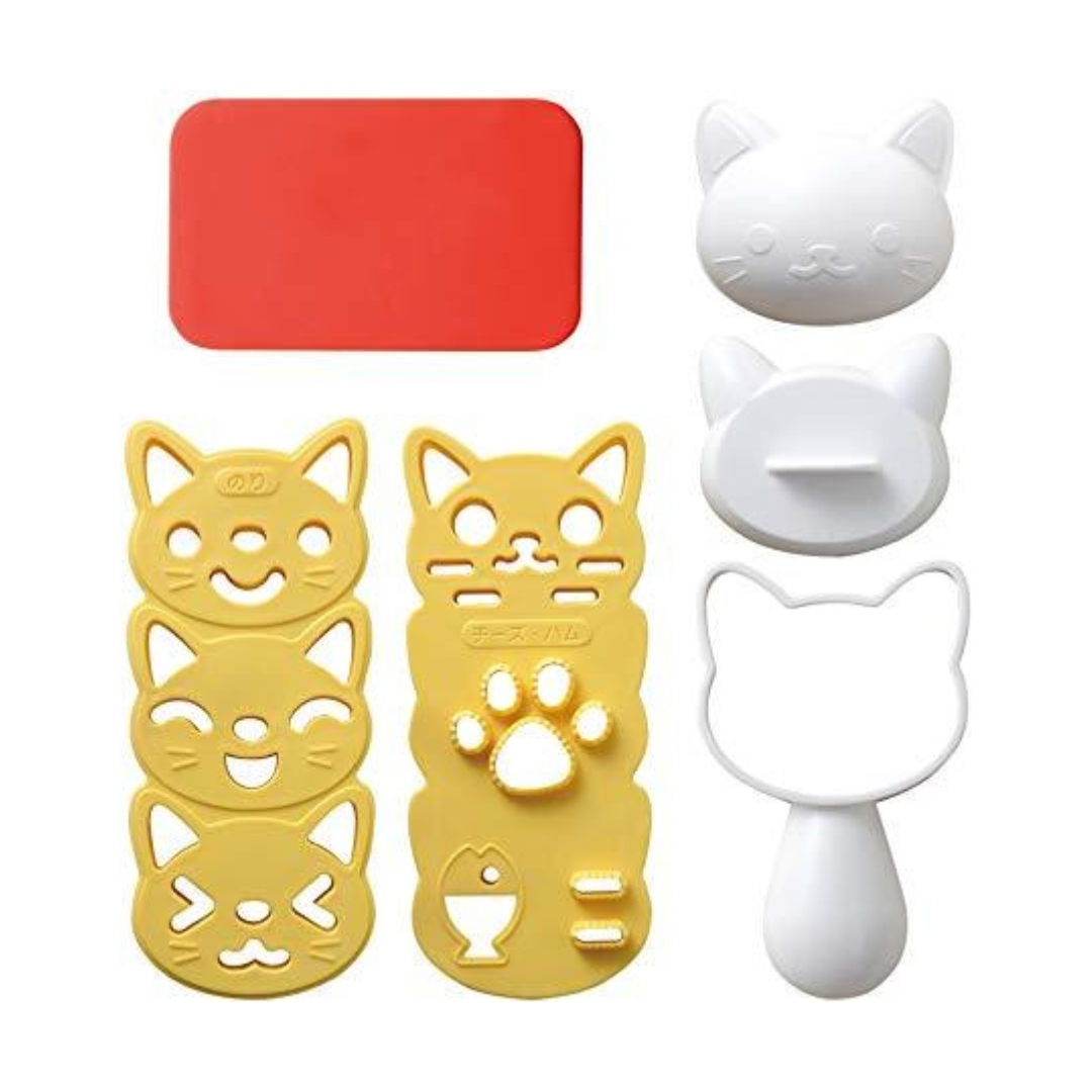 Onigiri Set | White Cat