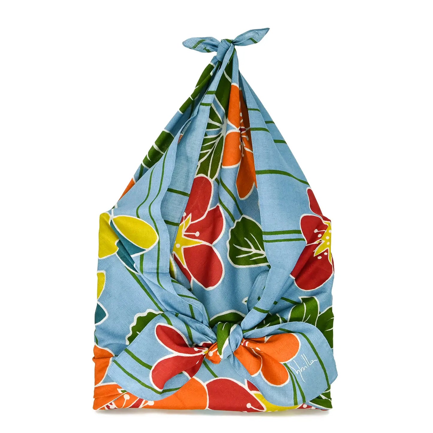 97cm Furoshiki | Pot Pourri (blue)