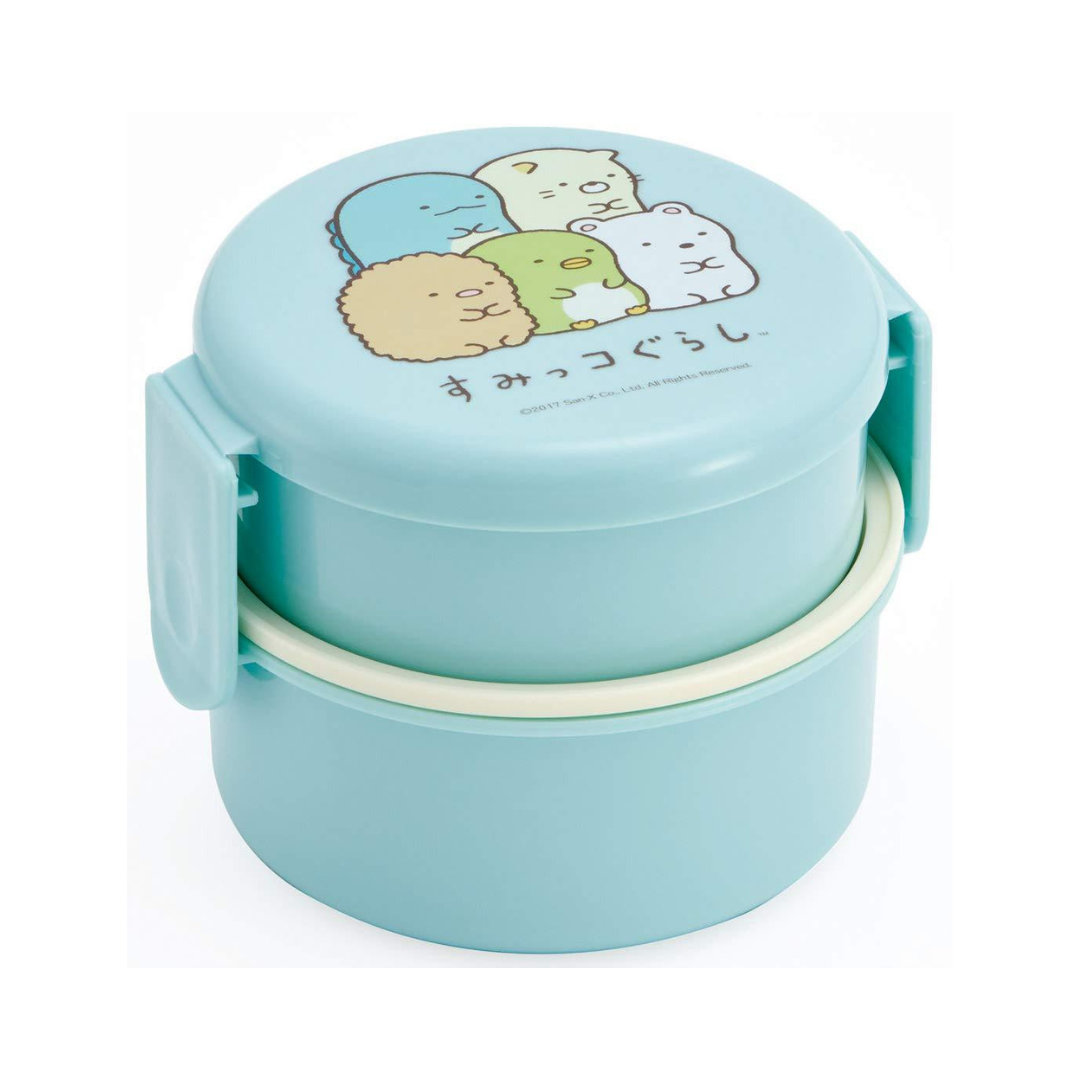 Sumikko Gurashi Round Bento | Blue, 2 tiers