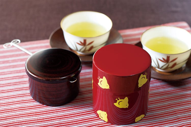 Tea Canister | Chidori Red