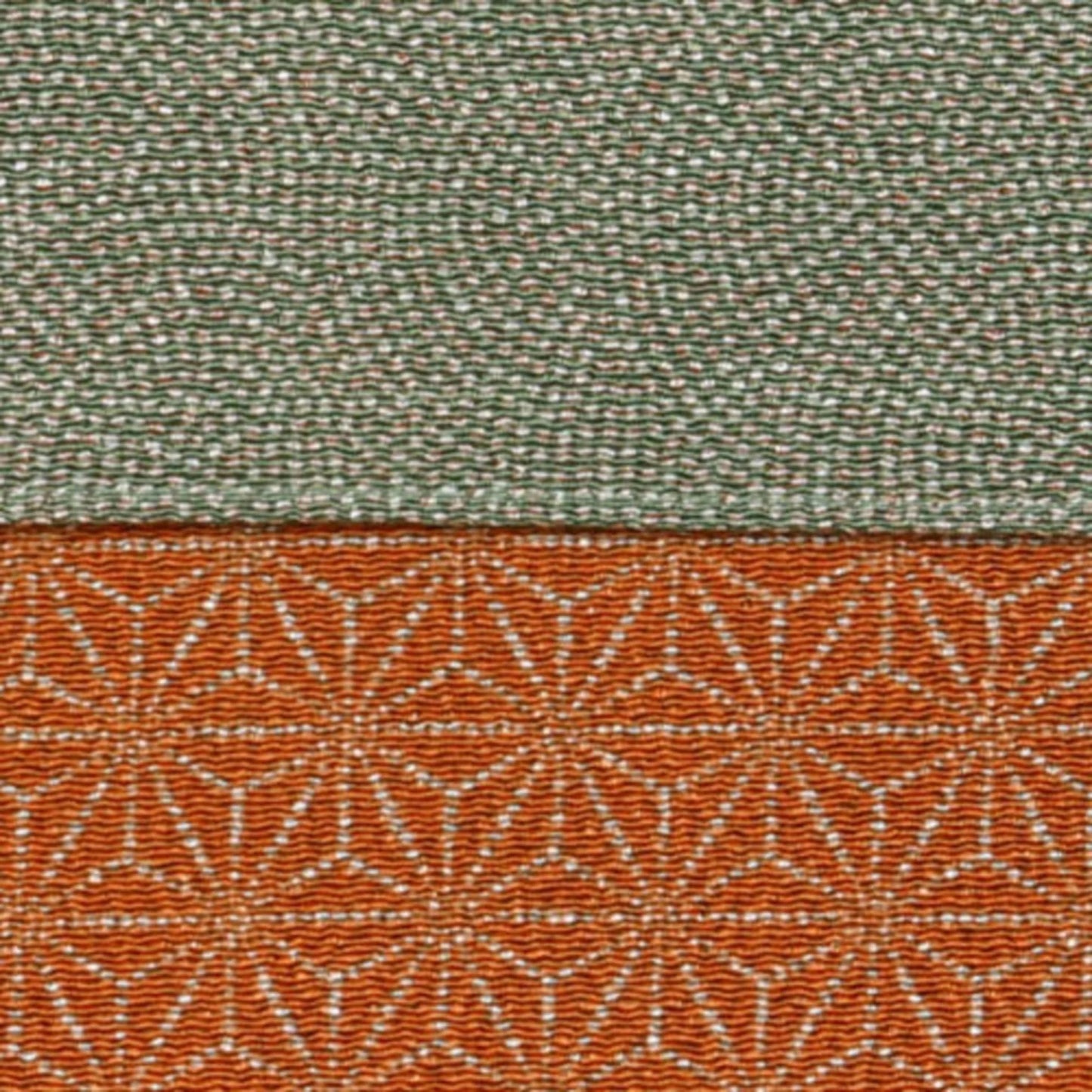68cm Double-Sided Furoshiki | Same Komon / Asagata (green / orange)