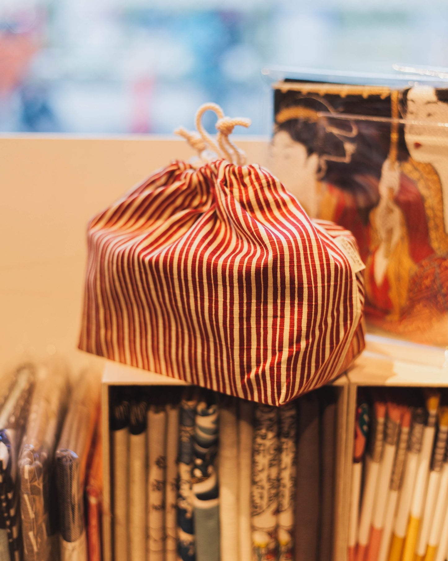 Tokusa Stripes Bag | Red