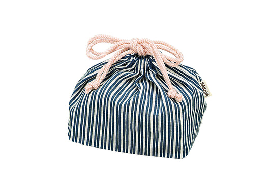 Tokusa Stripes Bento Bag | Navy
