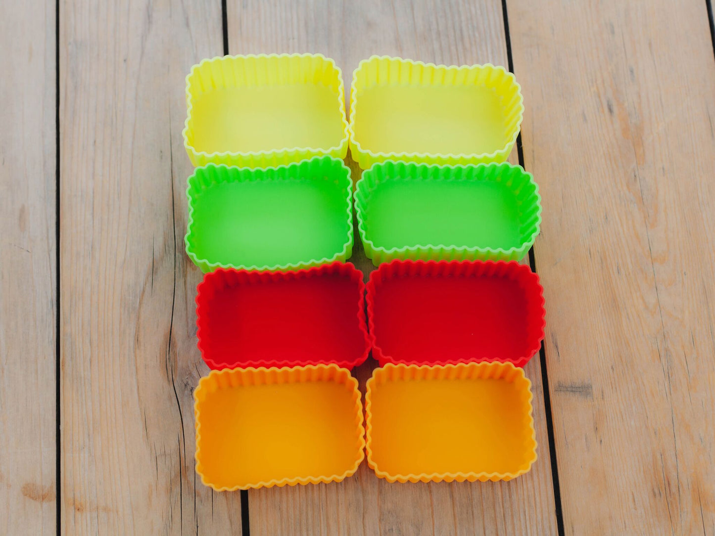 Silicone Rectangle Cup | Orange