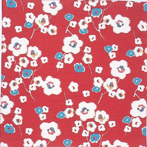 70cm Modern-girl Furoshiki | Japanese Apricot Red