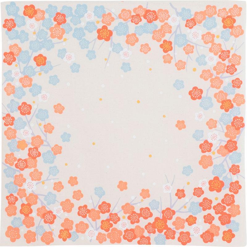 50cm Hime Musubi Adeline Klam Furoshiki | Japanese Apricot Orange