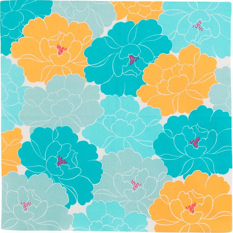 50cm Hime Musubi Adeline Klam Furoshiki | Peony Blue