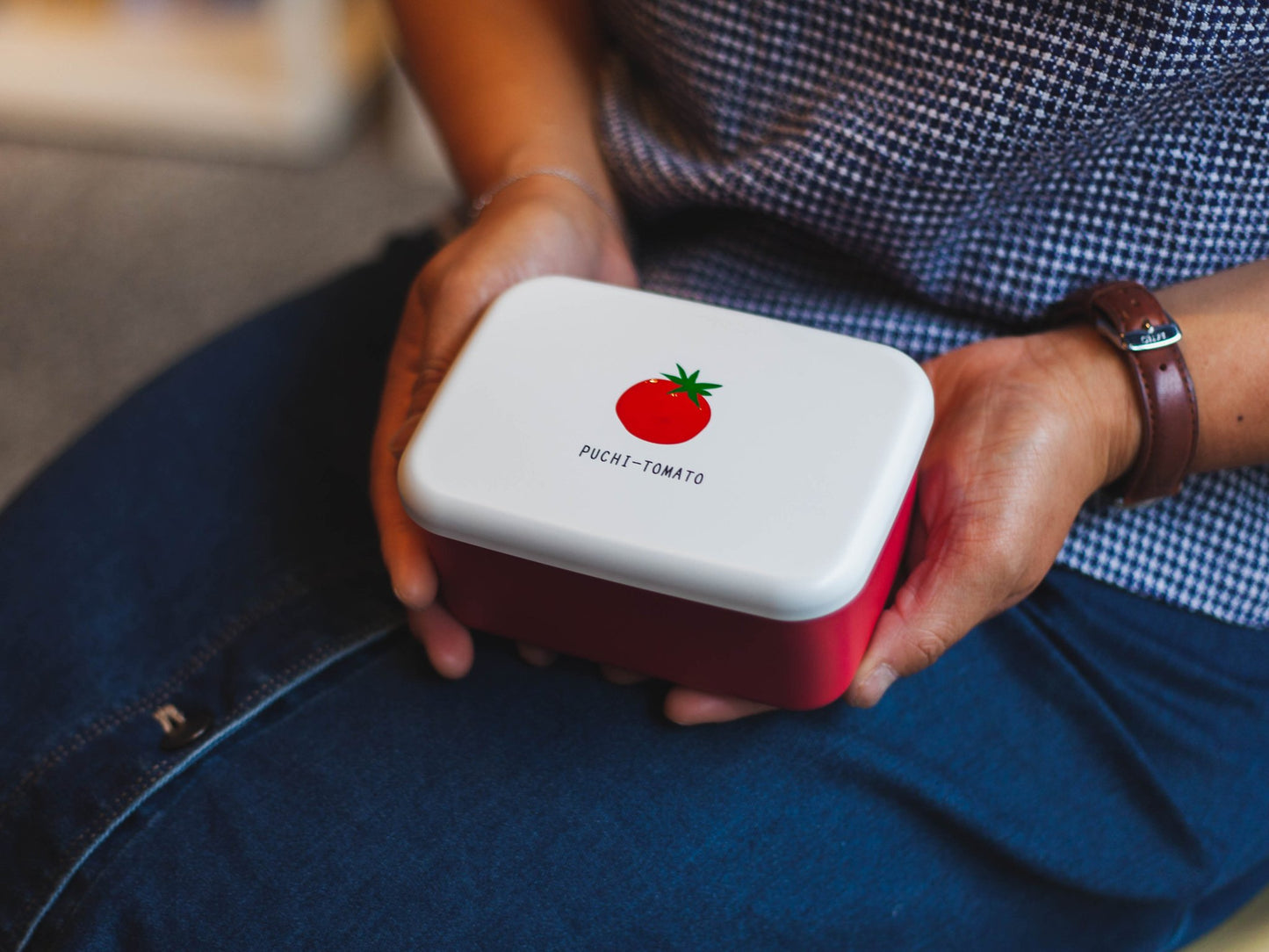 Square Snack Bento | Tomato
