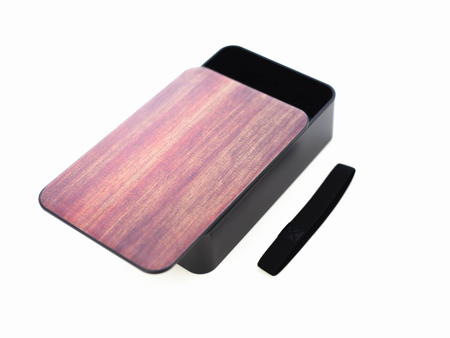 Woodgrain One Tier Bento Box 800mL | Rosewood