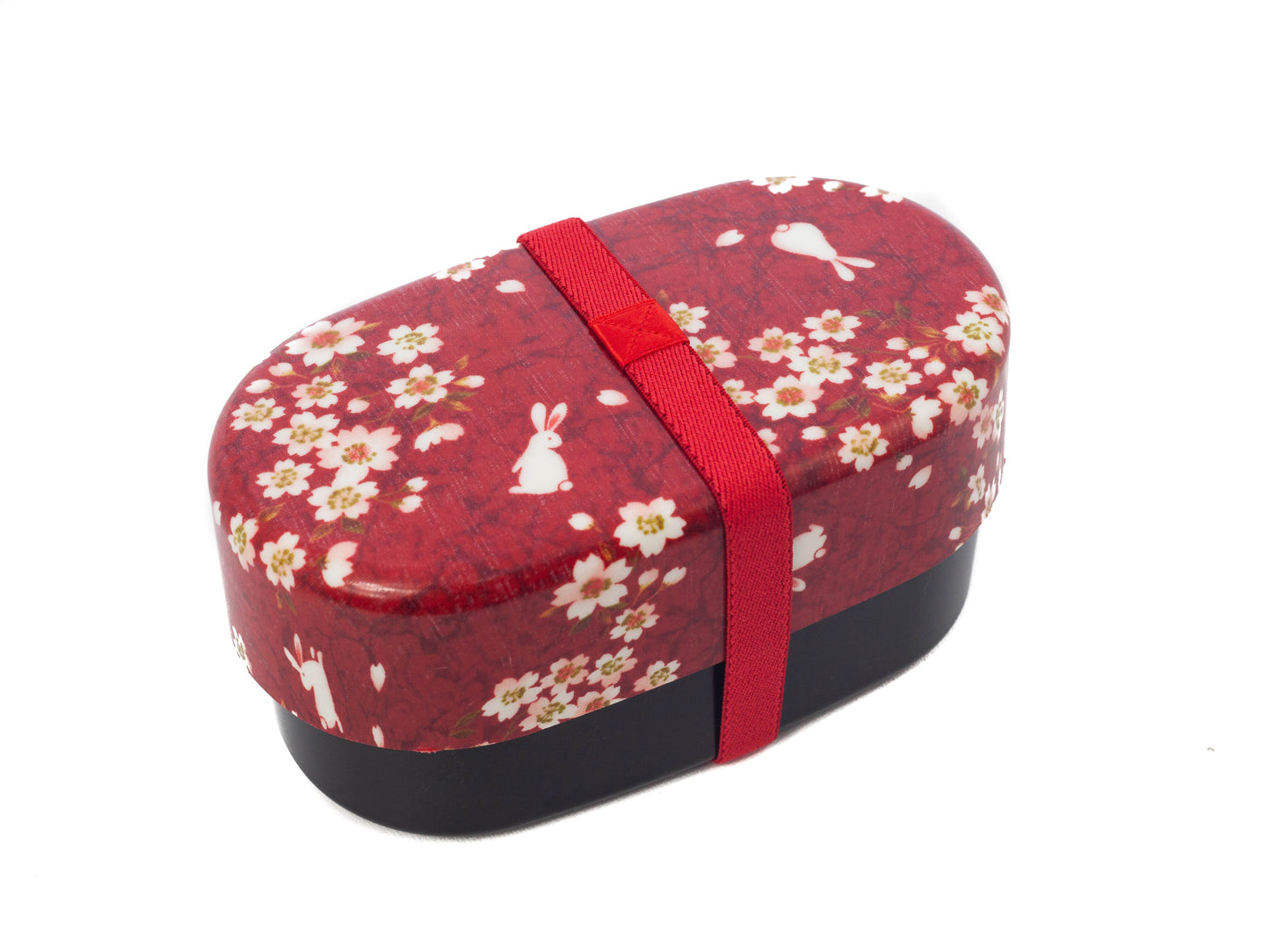 Sakura Rabbit Oval Bento Box 830mL | Red