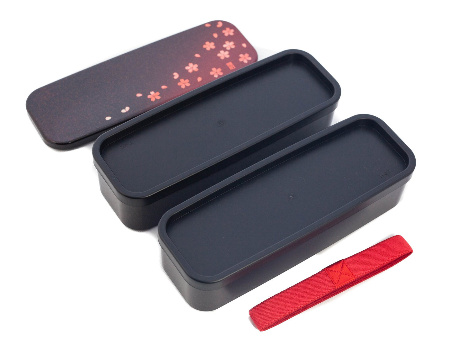 Sakura Petals Two Tier Slim Bento Box