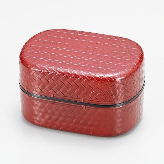 Ajiro Maru Oval Bento Box | Light Brown
