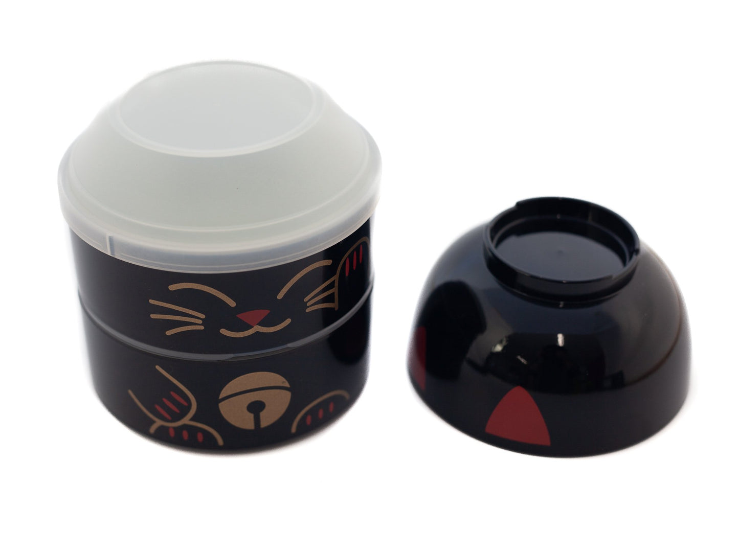 Big Kokeshi Bento | Maneki Neko, black