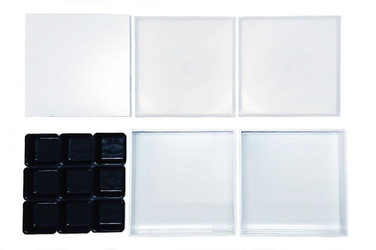 White Two Tier Picnic Bento Box 21cm