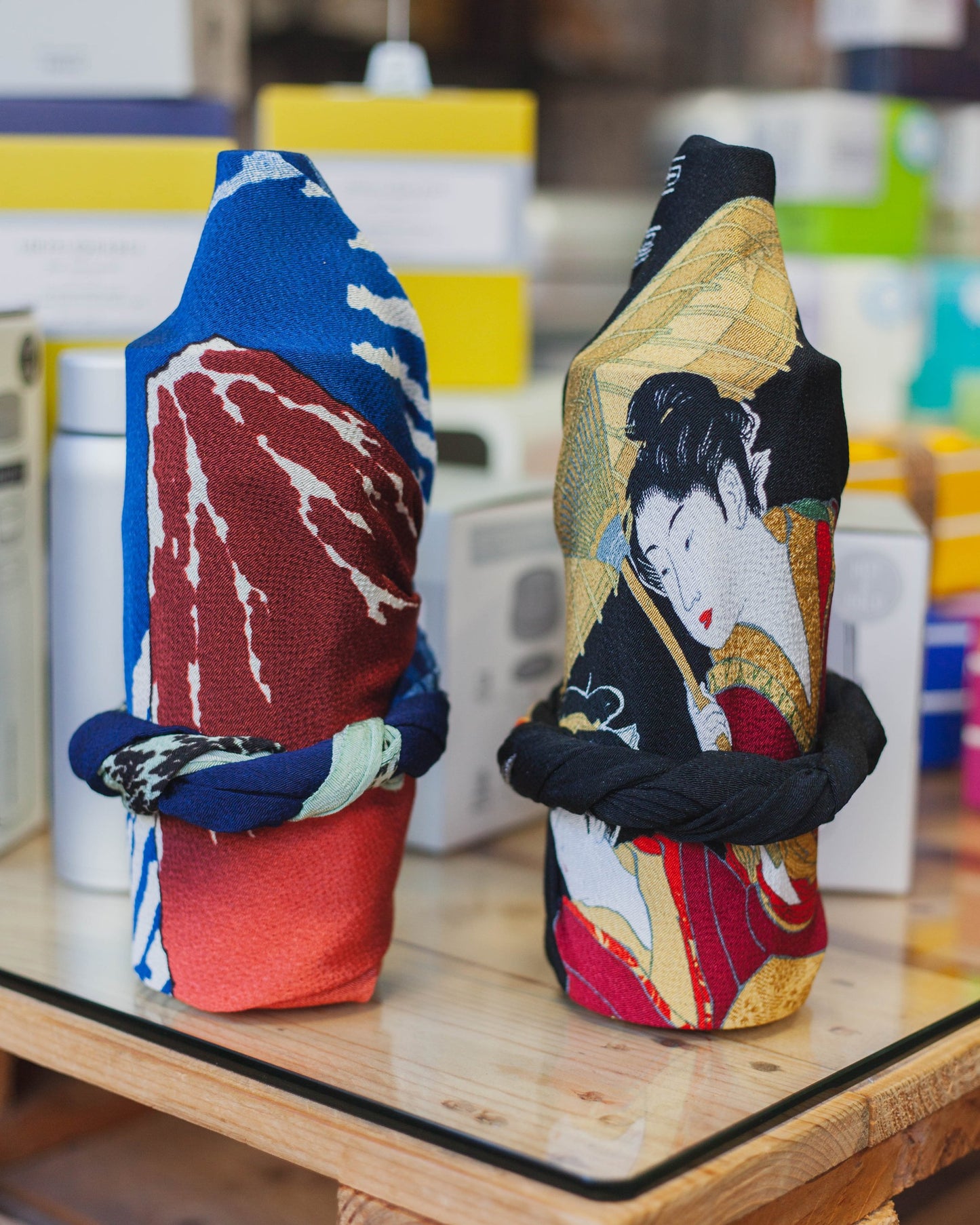 70cm Ukiyo-e Furoshiki | Aka Fuji