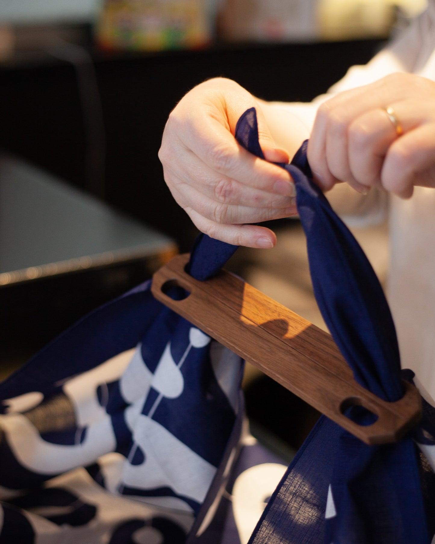 Furoshiki Patchin | Black Walnut