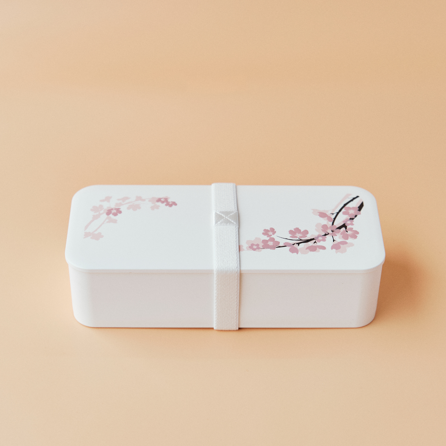 Sakura Oval Bento | White, 550mL