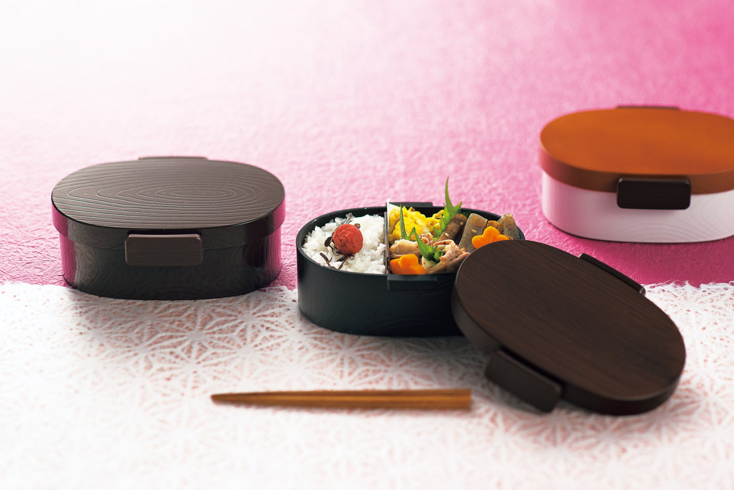 Mokume Koban Bento Box 800ml | Dark Brown