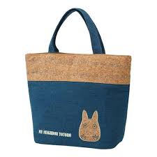 Totoro Tote Bag Denim x Cork