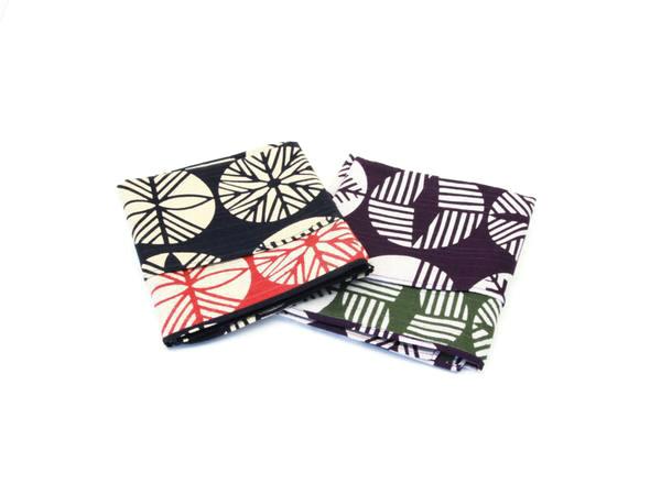 48cm Isa Monyo Reversible Furoshiki | Matsu Navy/Red