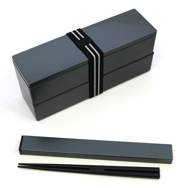Nagabako Metallic Bento | Black