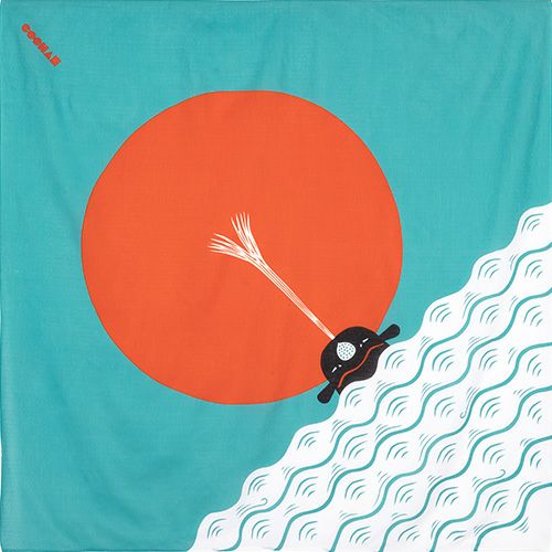 100cm Cochae Musubi Furoshiki | Asahi ni Kujira