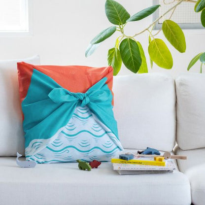 100cm Cochae Musubi Furoshiki | Asahi ni Kujira