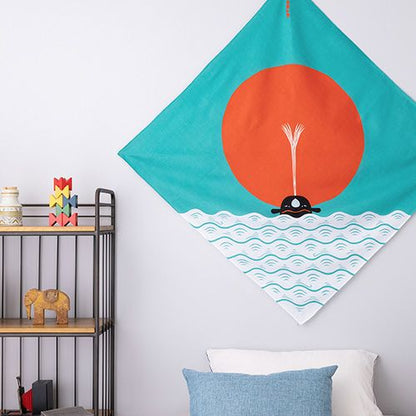 100cm Cochae Musubi Furoshiki | Asahi ni Kujira