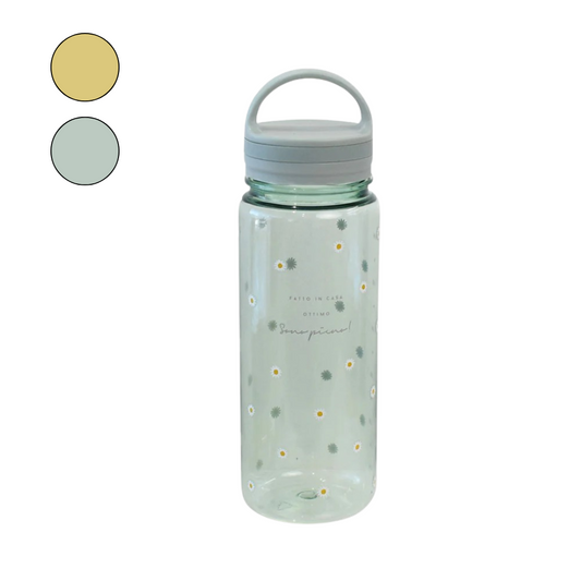 Clear Water Bottle | Pianta (With Handle, 760 ml)