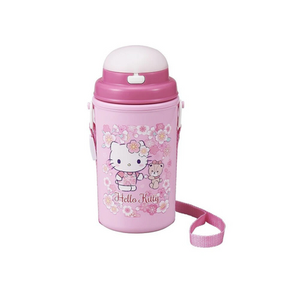 Hello Kitty Thermal Water Bottle | Sakura, 450ml (with straw)