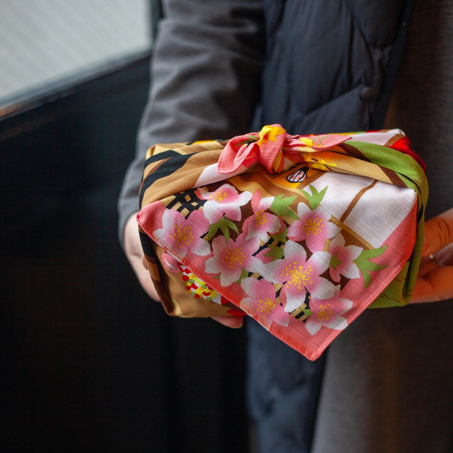 50cm Furoshiki | Mikeneko Hina Matsuri