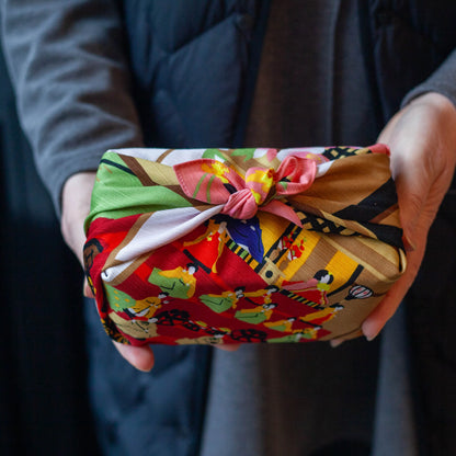 50cm Furoshiki | Mikeneko Hina Matsuri