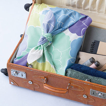 100cm Hime Musubi Furoshiki | Botan (blue)