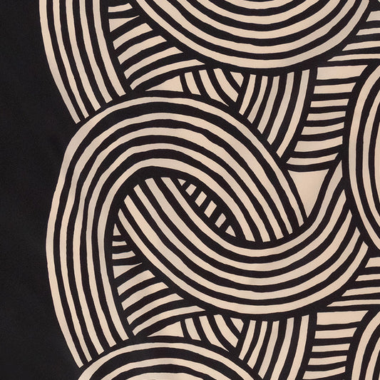 100cm Isa Monyo Aquadrop Reversible Furoshiki | Yui (black/green)