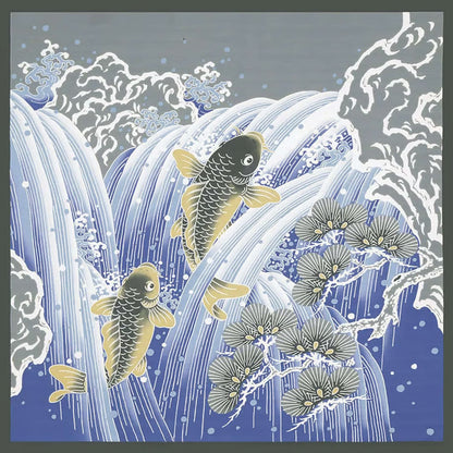 118cm Furoshiki | Koi no Taki Nobori